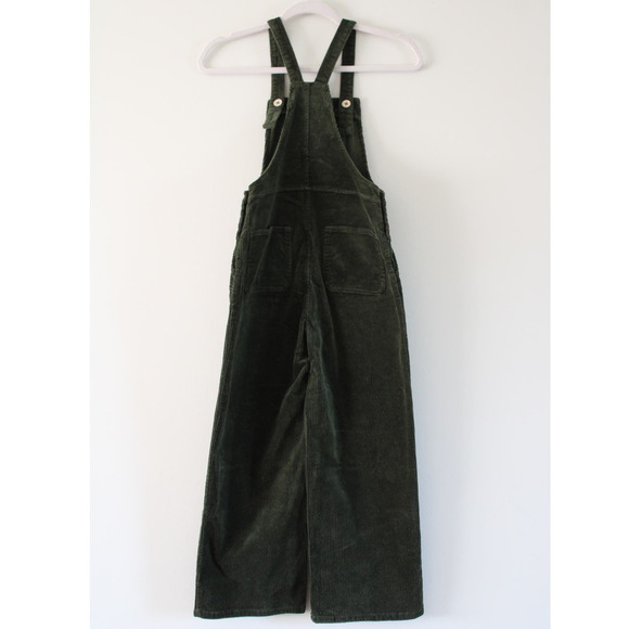 NWT Rylee and Cru Jeanette Forest Green Corduroy Overalls 12-14 Year - Picture 10 of 11